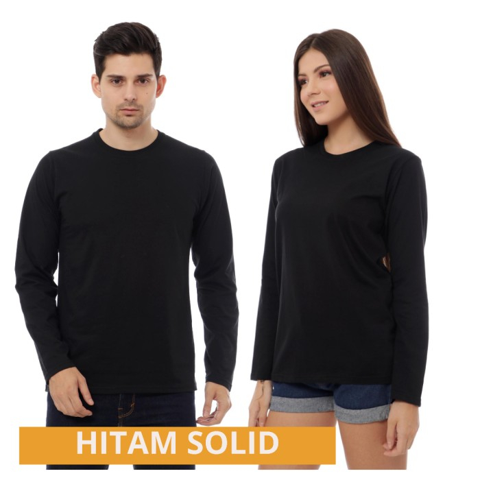 KAOS POLOS LENGAN PANJANG PRIA WANITA PE SOFT 30S LONG SLEEVE BASIC T-SHIRT 11PILIHAN WARNA