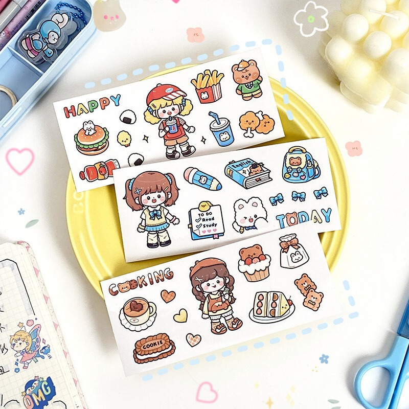 

[LBS] Stiker Anak Perempuan Cute Girl Cartoon Sticker