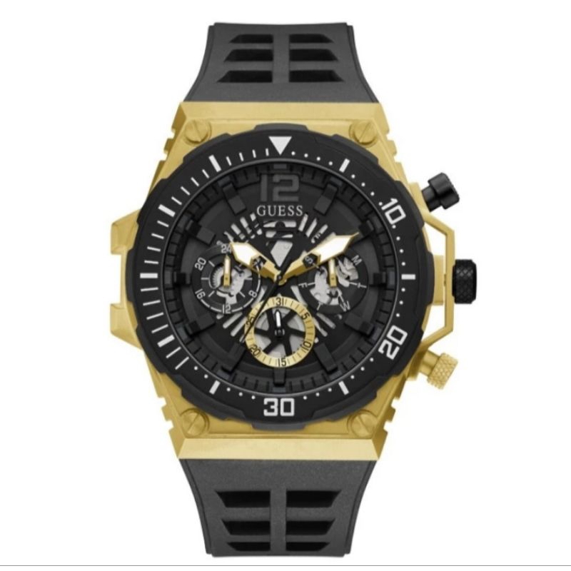 GUESS GW0325G1 Jam Tangan Rubber Pria Original
