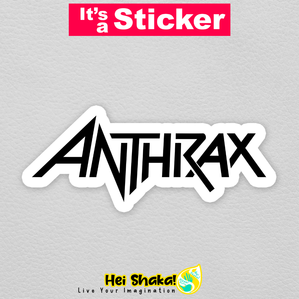 

Stiker ANTHRAX Sticker Musik Band Vinyl Anti Air