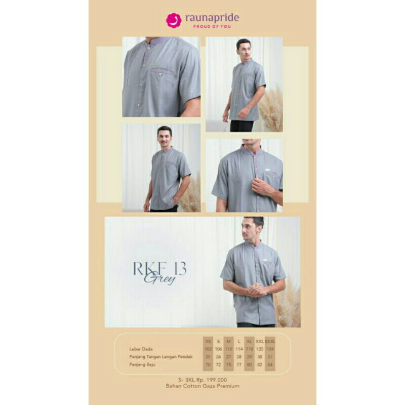BAJU KOKO RKF 13 GREY BY RAUNA