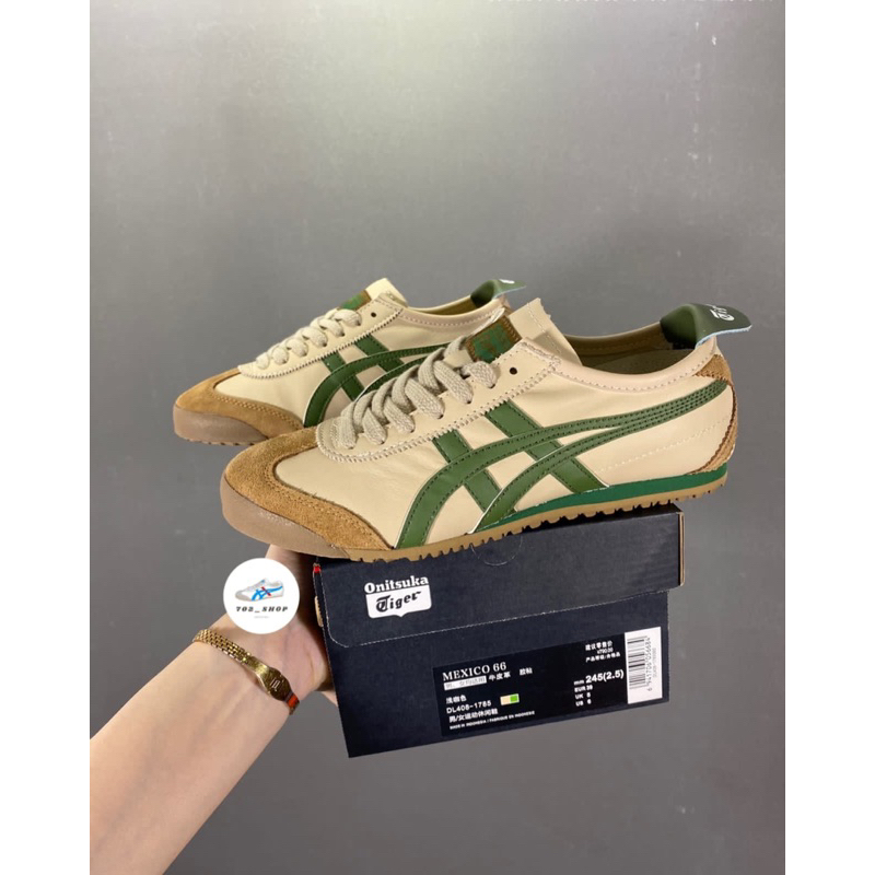 Sepatu Onitsuka Mexico Beige Green