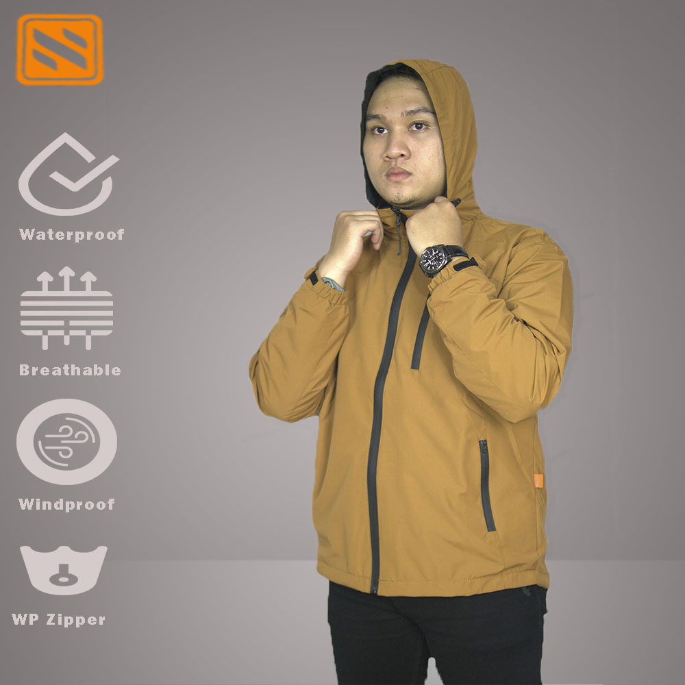 Jaket Outdoor Hiking Waterproof dan Windproof Unisex, Kasual, Anti Air dan Angin, Tahan Cuaca Ekstrem, Nyaman dan Stylish