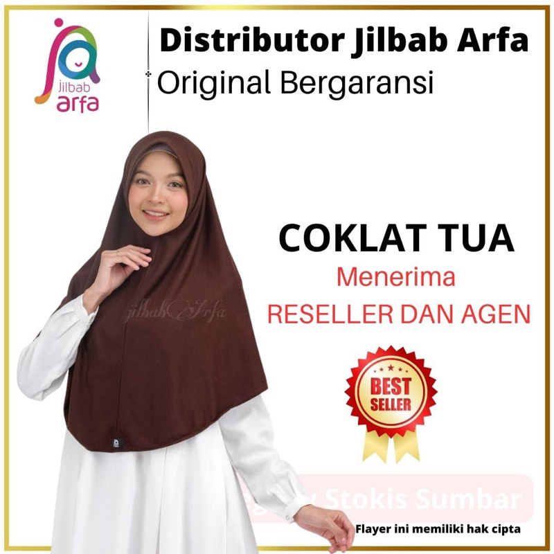 [COD bisa] 005 Amira Khusus M L Coklat tua Bergo Pet Antem Original Asli Ori Bergaransi Daily Hangout di rumah adem nyaman tidak nerawang premium bagus Jilbab Arfa Afra Padang Distributor Sumbar Sumatera Barat