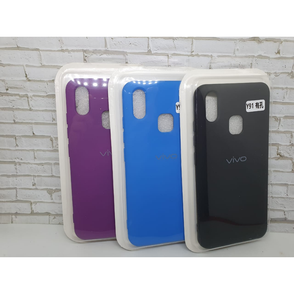 SOFTCASE SILICON RUBBER PLUS LOGO VIVO Y91 / Y93 / Y95