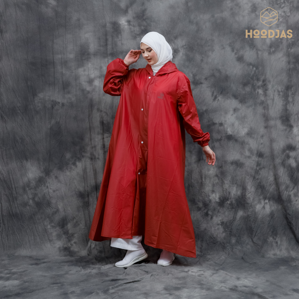 HOODJAS Jas Hujan Model Gamis Simple Muslimah Waterproof