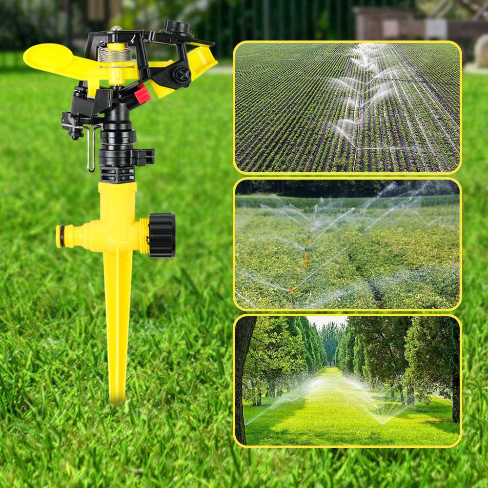 Alat Penyiram Tanaman Sprinkler Taman rumput kebun Rotasi 360