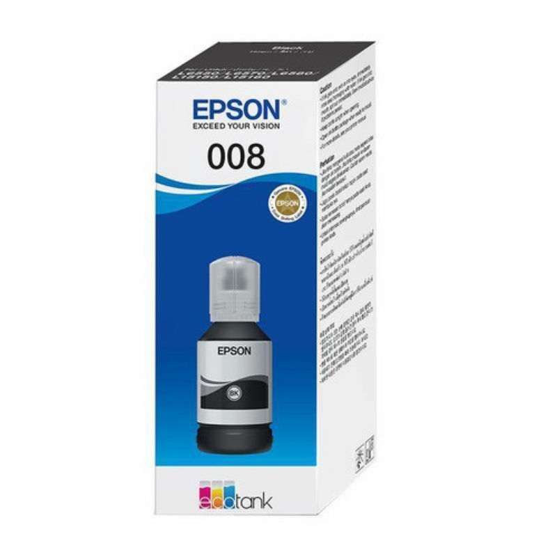 Tinta Epson 008 Black Refill Ink Printer L6550 L6580 L15150 L15160