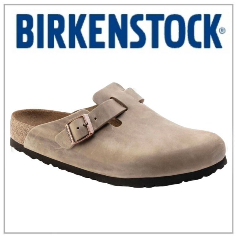 BIRKENSTOCK BOSTON SOFT FOOTBED TABACCO BROWN SUEDELEATHER SIZE 43