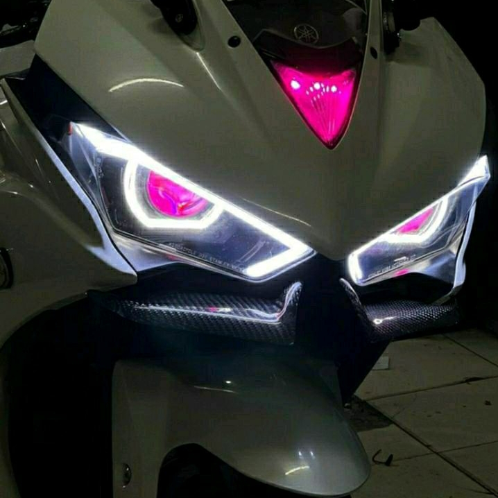 Biled AES Motor Yamaha R25 OLD Paket Lengkap Headlamp Reflektor R25