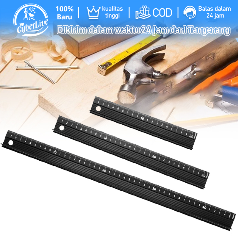 

CKS15 Penggaris Lurus Aluminum Alloy Anti Slip Untuk Pengerjaan Kayu Marking Safety Cutting