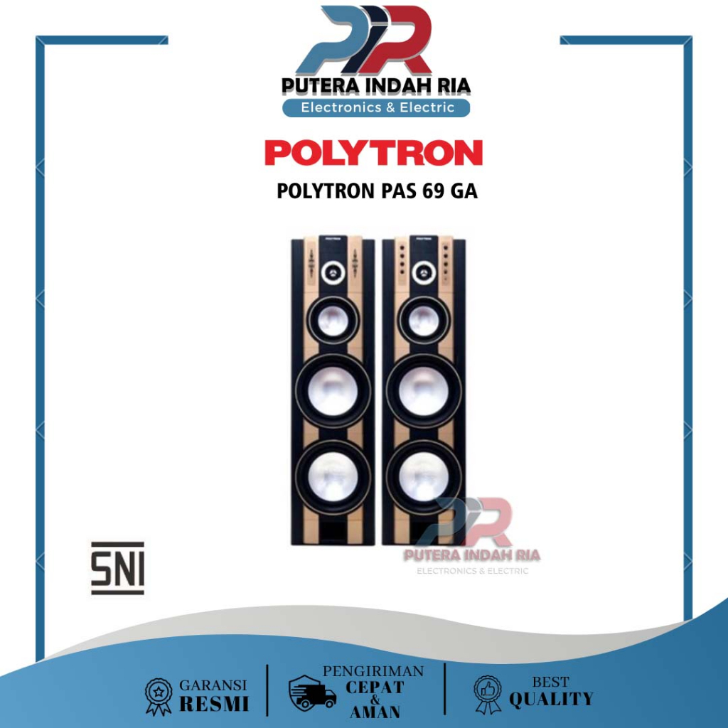 Speaker Aktif POLYTRON PAS-69 XBR / PAS69XBR / PAS 69 XBR / Multimedia Bluetooth Speaker Karaoke