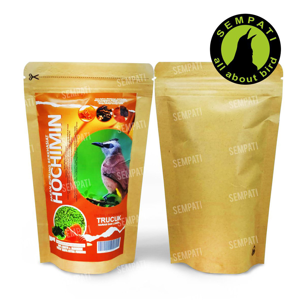 Hochimin 250gr Pakan Burung Berkhasiat Pakan Harian Lomba Spesial Burung Trucuk Trucukan Cucak Cica Pakan Burung Gacor Extra Mealworm Seeweed