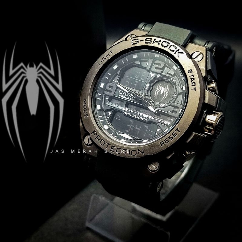 Jam Tangan Spider-Man X G Shock GST Black