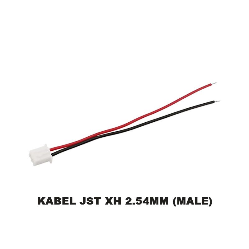 EELIC KAL-JSTXH2.54MM Kabel Konektor JST XH 2.54MM 2 Pin dijual dengan 2 Pilihan Jenis Male dan Female