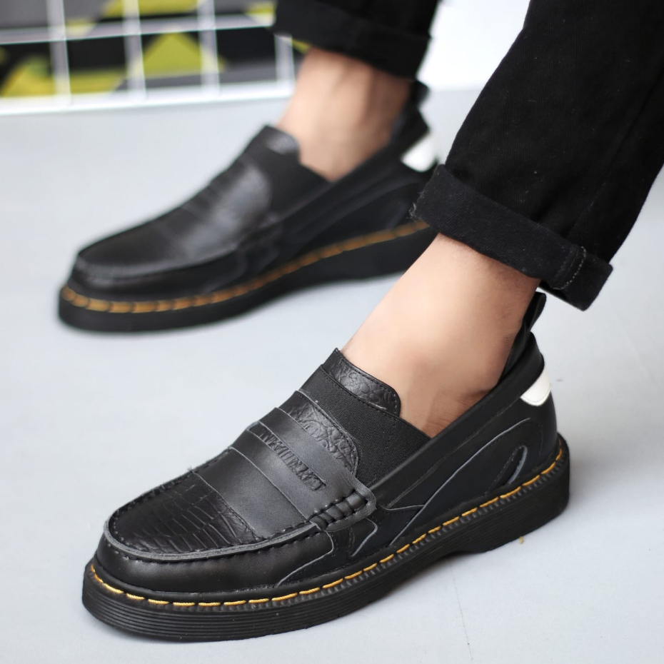 Sepatu Docmart Pria Loafers Pantofel Kulit Asli