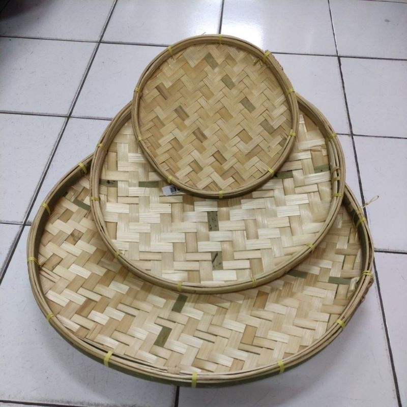 Tampah Anyaman Bambu Kecil | Sedang | Besar - Tampah Bambu - khusus Gojek
