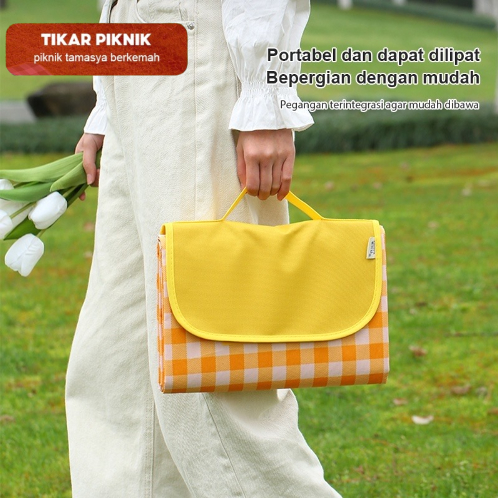 ✅2m*2m Piknik Tikar Lipat Piknik Outdoor TIKAR Piknik TEBAL WATERPROOF Alas 1.5 x 2 m/ Lipat/Tikar Piknik/ Alas Piknik /Tikar Pantai Anti Air-4