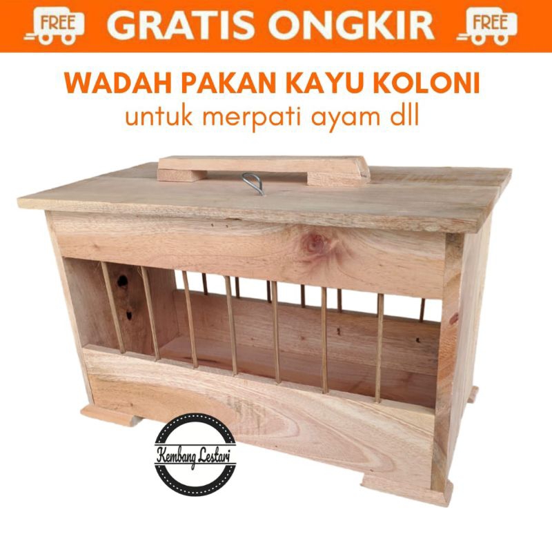 Tempat Wadah Pakan Merpati & Ayam Koloni Umbar