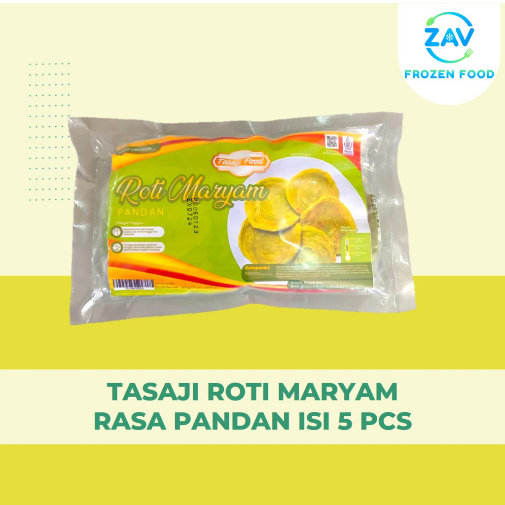 

TASAJI ROTI MARYAM RASA PANDAN ISI 5 PCS