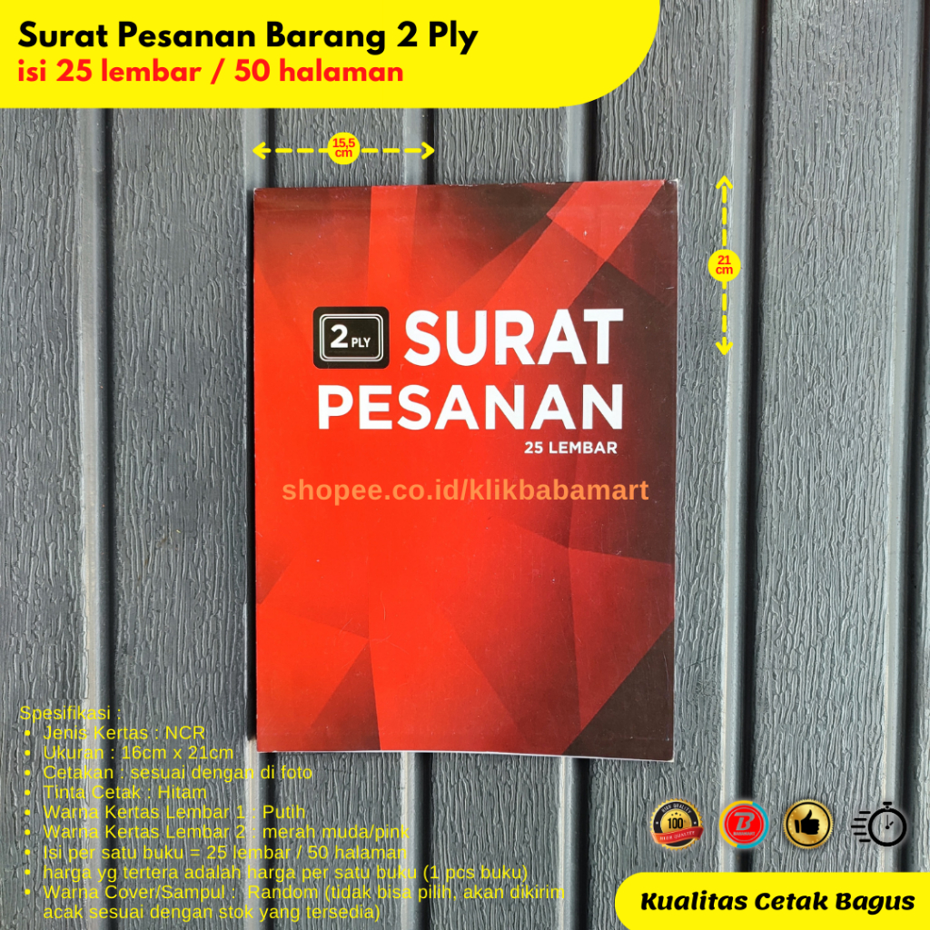 

Surat Pesanan Barang Purchase Order - Rangkap 2 ply