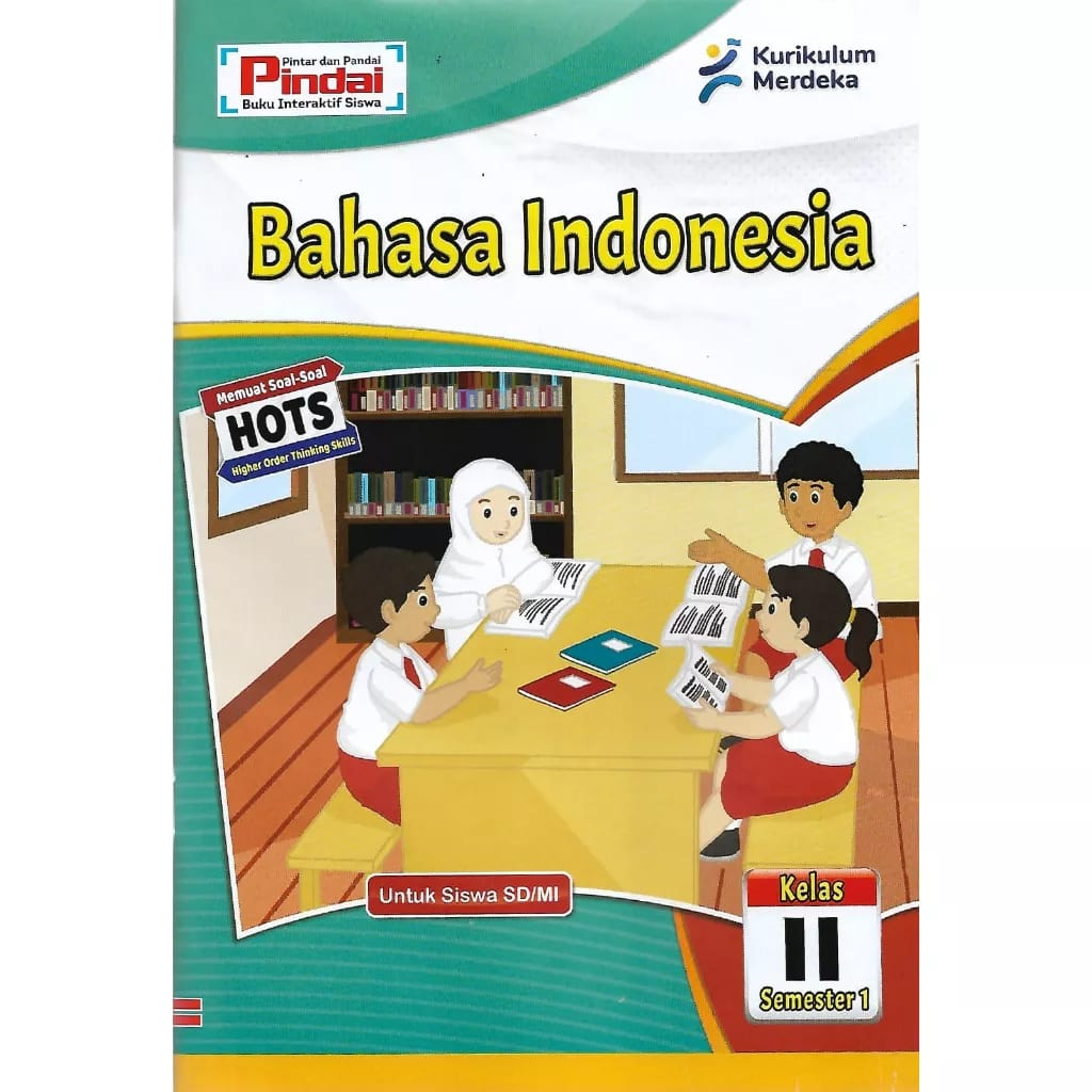Buku LKS Bahasa Indonesia kelas 2 kurikulum Merdeka Kelas 1 SD/MI Semester 1