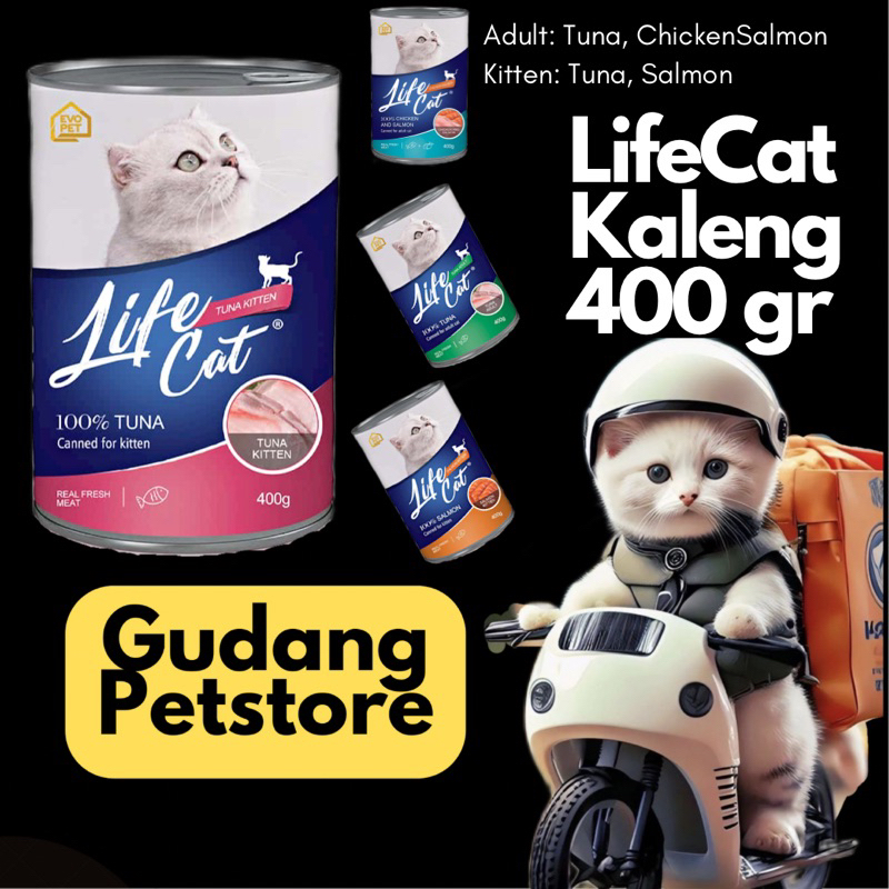 PROMO: LIFE CAT KALENG Adult Kitten 400gr lifecat wet food makanan kucing kaleng basah Image 6