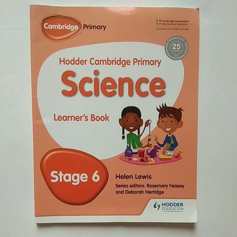 

Buku Hodder Cambridge Primary Science Leaner's Book Kelas 6 SD asli