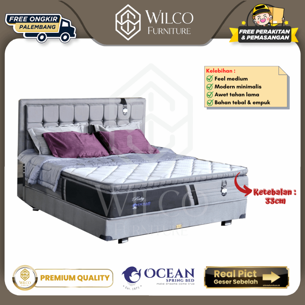 Kasur Springbed Ruby Luxurious Comfort Ocean / Matras Ocean Furniture Palembang