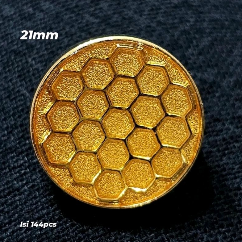 Kancing Baju/ Kancing Hias/ Kancing Kemeja/ Gold Buttons 01 per gross