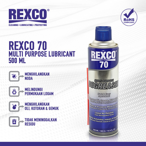 Pembersih Grease Mesin Gemuk Degreaser Oli Rexco70 Rexco 70 500 ML