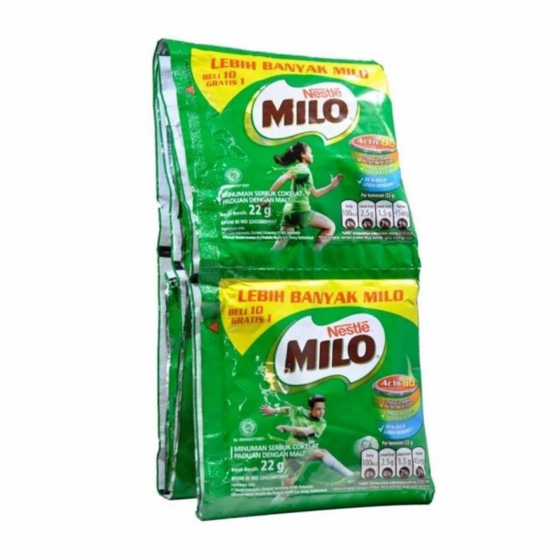 

Milo active Go 1 Renceng isi 10 sachet 22gr