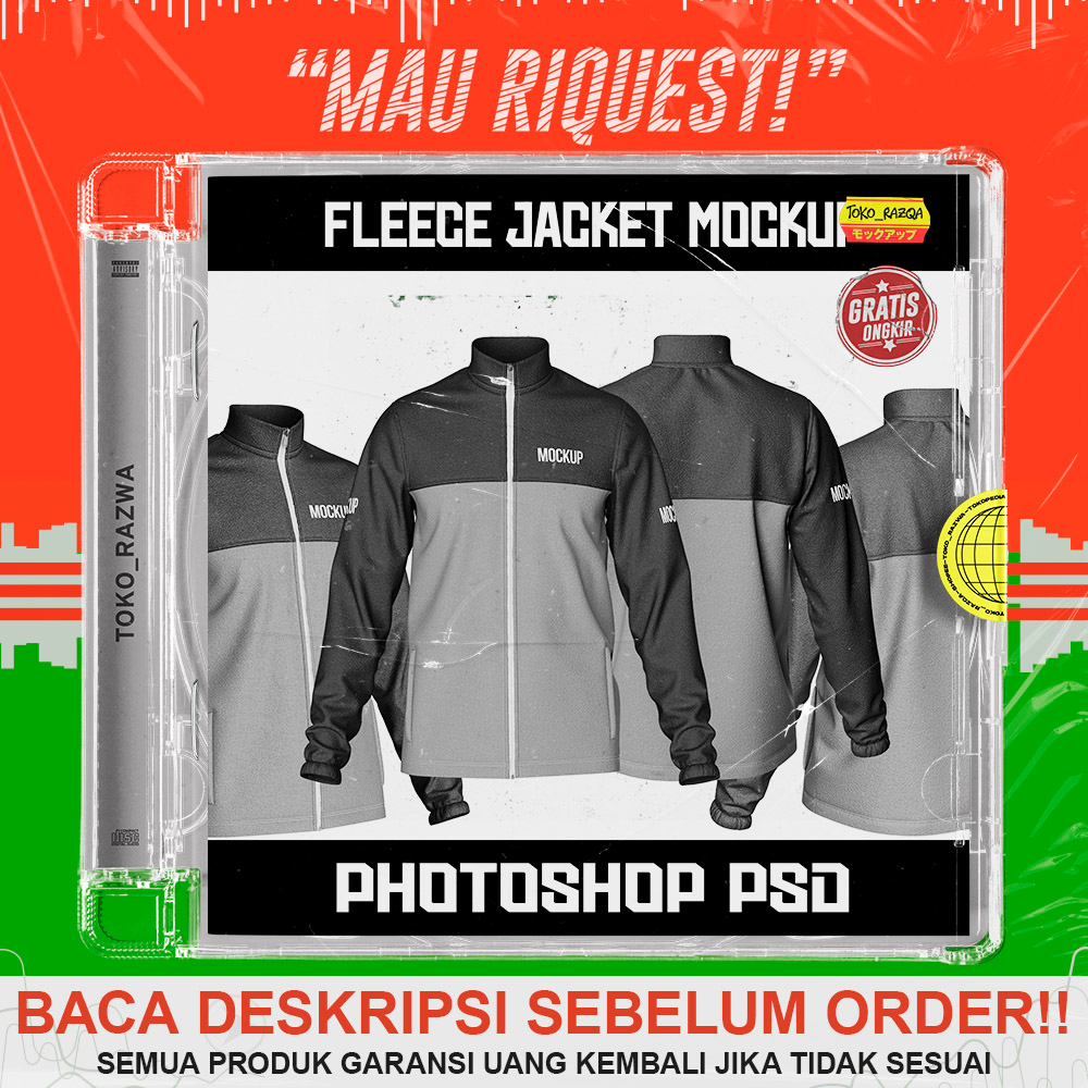 Photoshop Mockup - Fleece Jacket Mockup - 140723