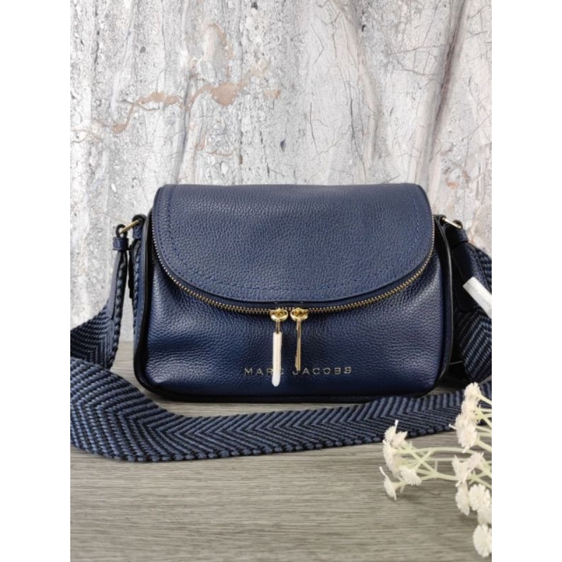MJ groove webbing mini messenger Navy