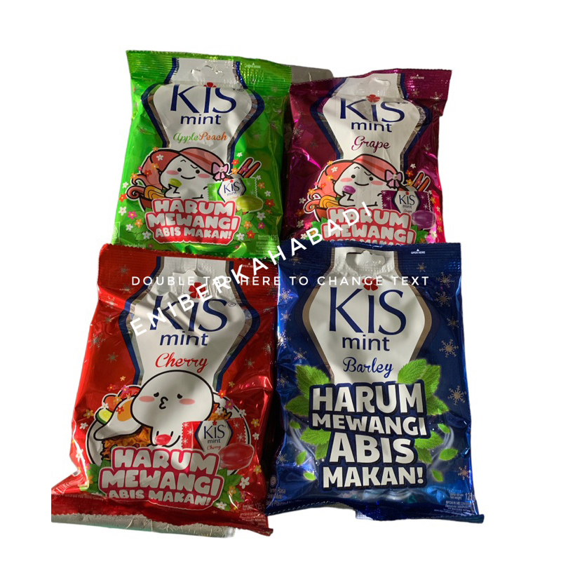 

Permen Kiss Cherry/Apple Mint/Grape/Barley 1 Pak