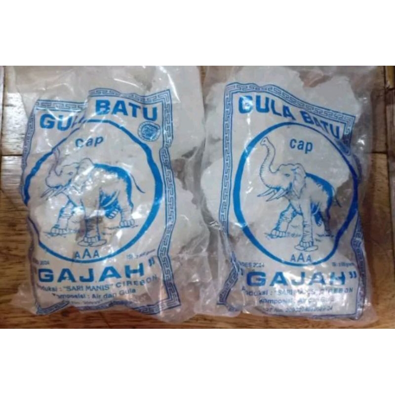 

Gula Batu Cap Gajah , 1/2 kg