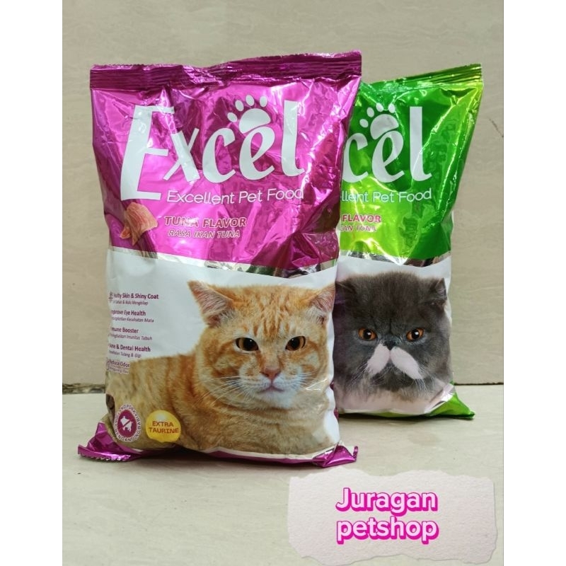 EXCEL 500Gr| Makanan Kucing Adult/Kitten | EXCEL Makanan Kucing 500GR