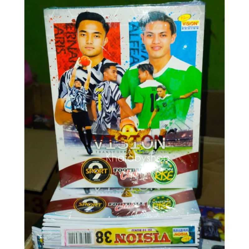 

Buku Tulis Sepak Bola Vision 58 Lembar 1 Pack Gambar Bola