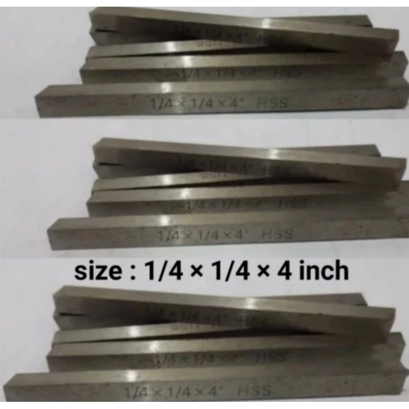pahat bubut HSS Squre 1/4x4"
