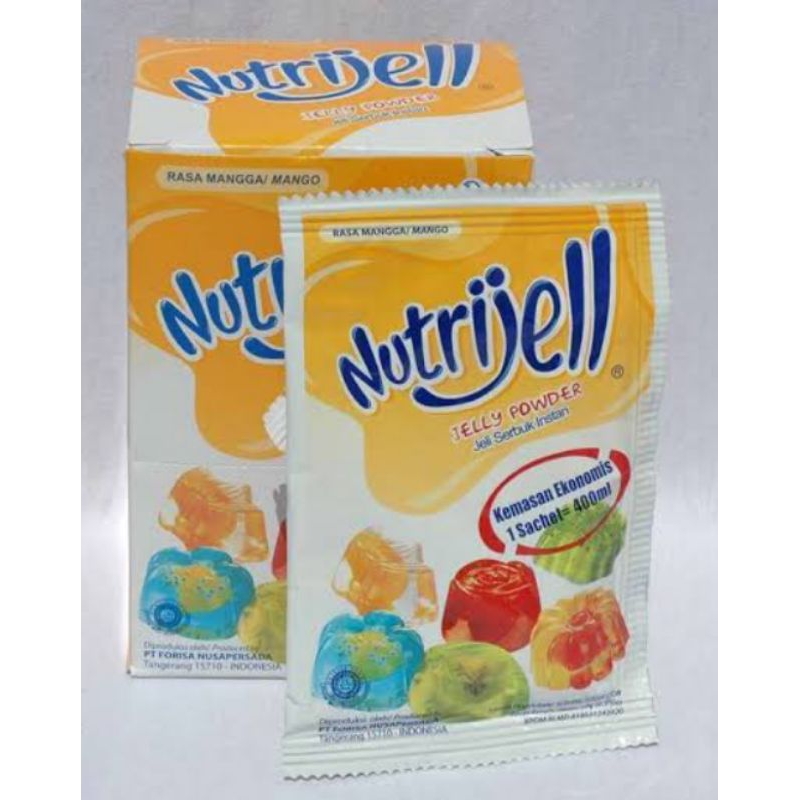 

Nutrijell kemasan ekonomis 10gr rasa mangga