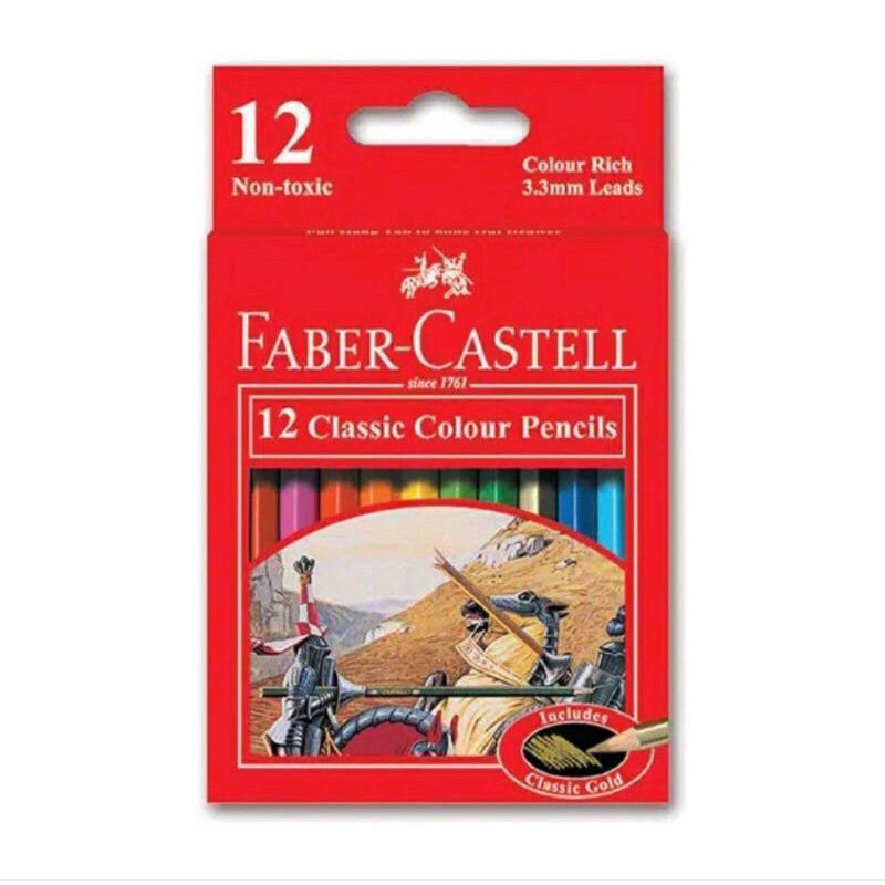

PENSIL WARNA FABER CASTELL 12 WARNA PENDEK