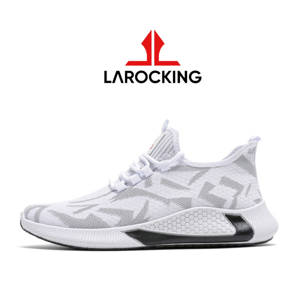 COD Promo Terbaru Larocking - Phantom Putih | Sepatu Sneakers Pria