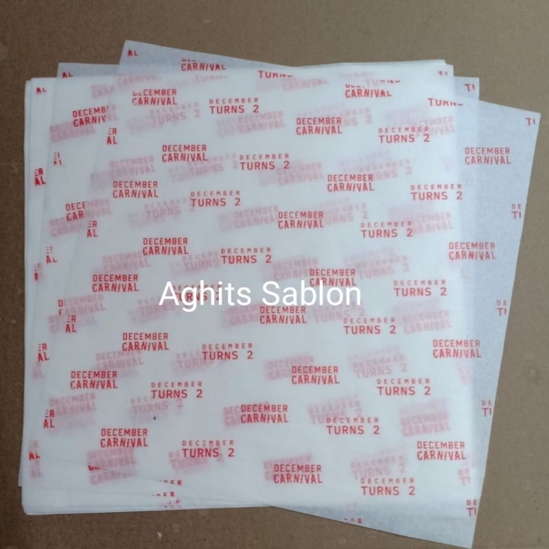 

Custom Sablon Kertas Nasi Laminasi 30x30