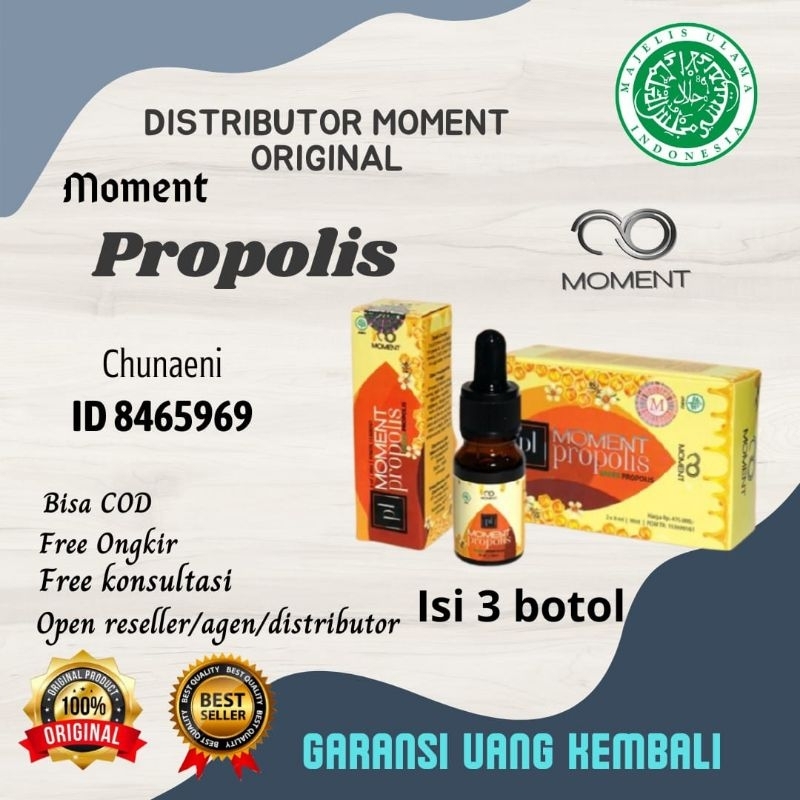 OBAT JANTUNG,DIABETES,STROOKE,HIPERTENSI MOMENT PROPOLIS GREEN BRAZILLIAN 100 % ORIGINAL ISI 2 BOTOL