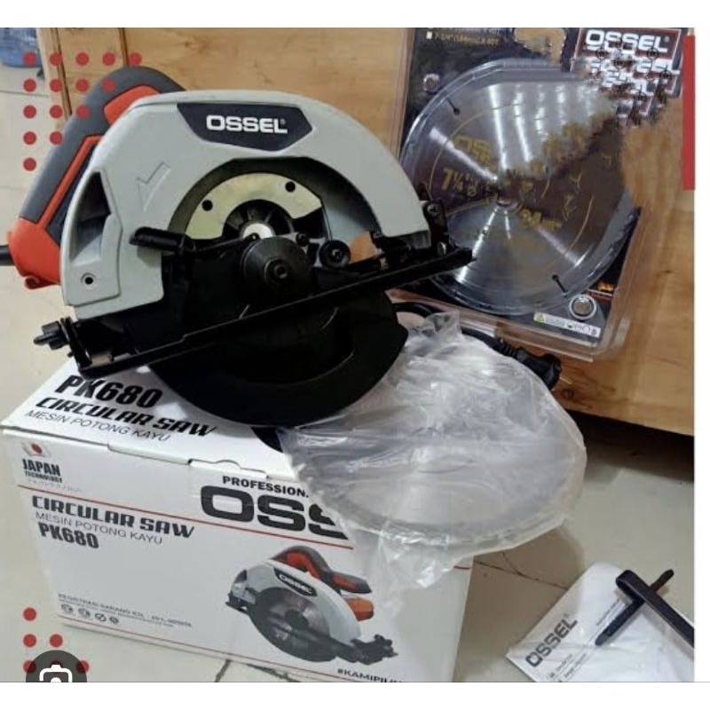 mesin potong kayu mesin gergaji kayu circular OSSEL SAW PK680