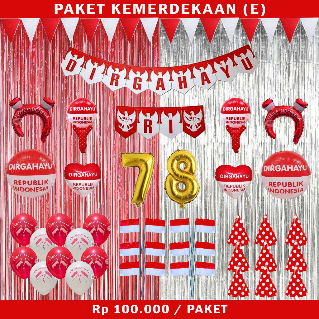 PAKET DEKORASI 17 AGUSTUS 2023