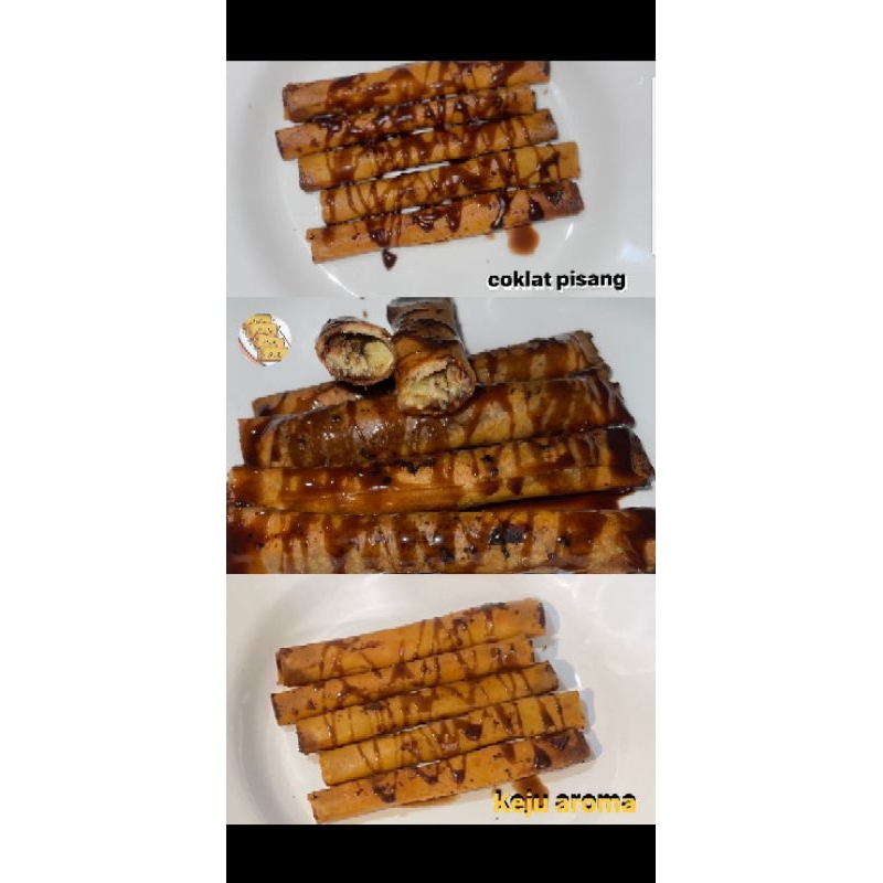 

Pisang coklat & keju aroma goreng untuk snack siang
