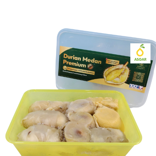 

Durian Kupas Medan Premium Yellow Box 500 Gram