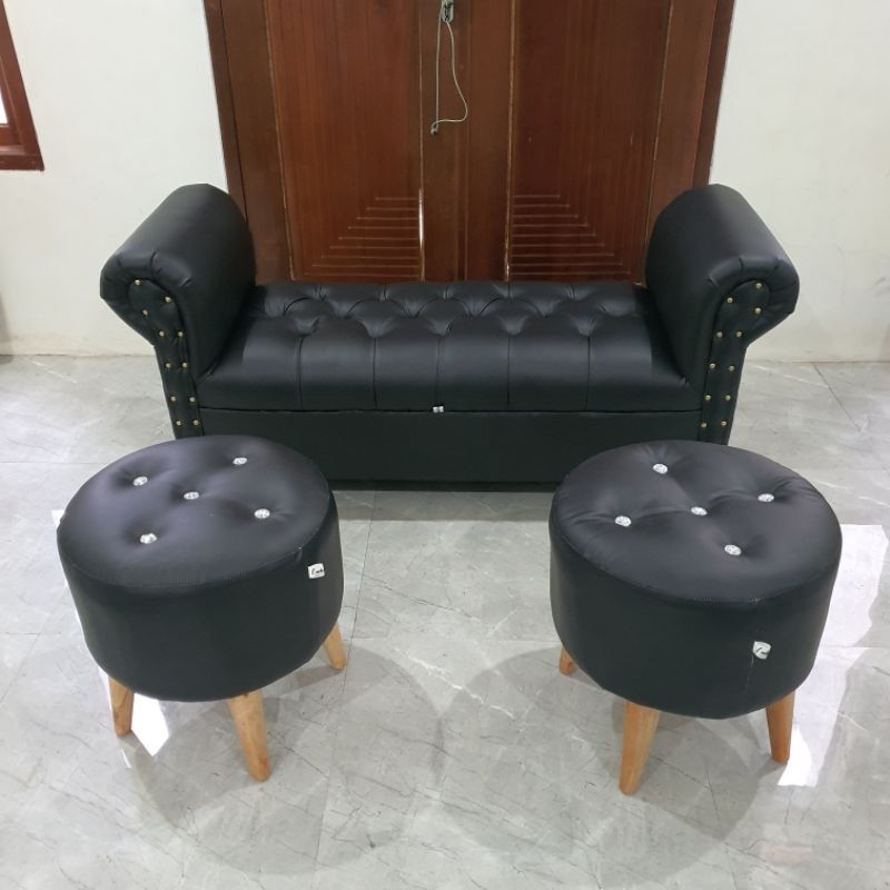 sofa 1 set minimalis ruang tamu / sofa set mewah / sofa bahan kulit oscar ( ready stock )