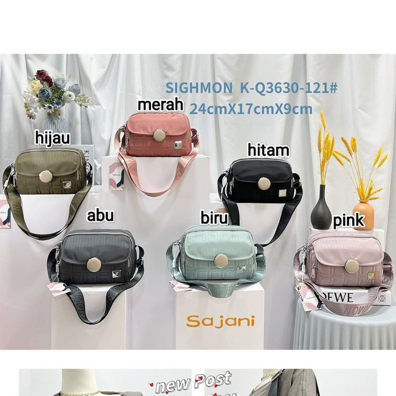 Tas Selempang K-Q3530 Sighmon Bahan Kanvas